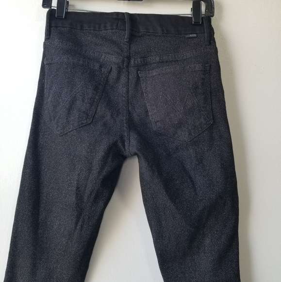 Mother High Rise Looker Diamond in The Rough Jeans - Picture 4 of 12